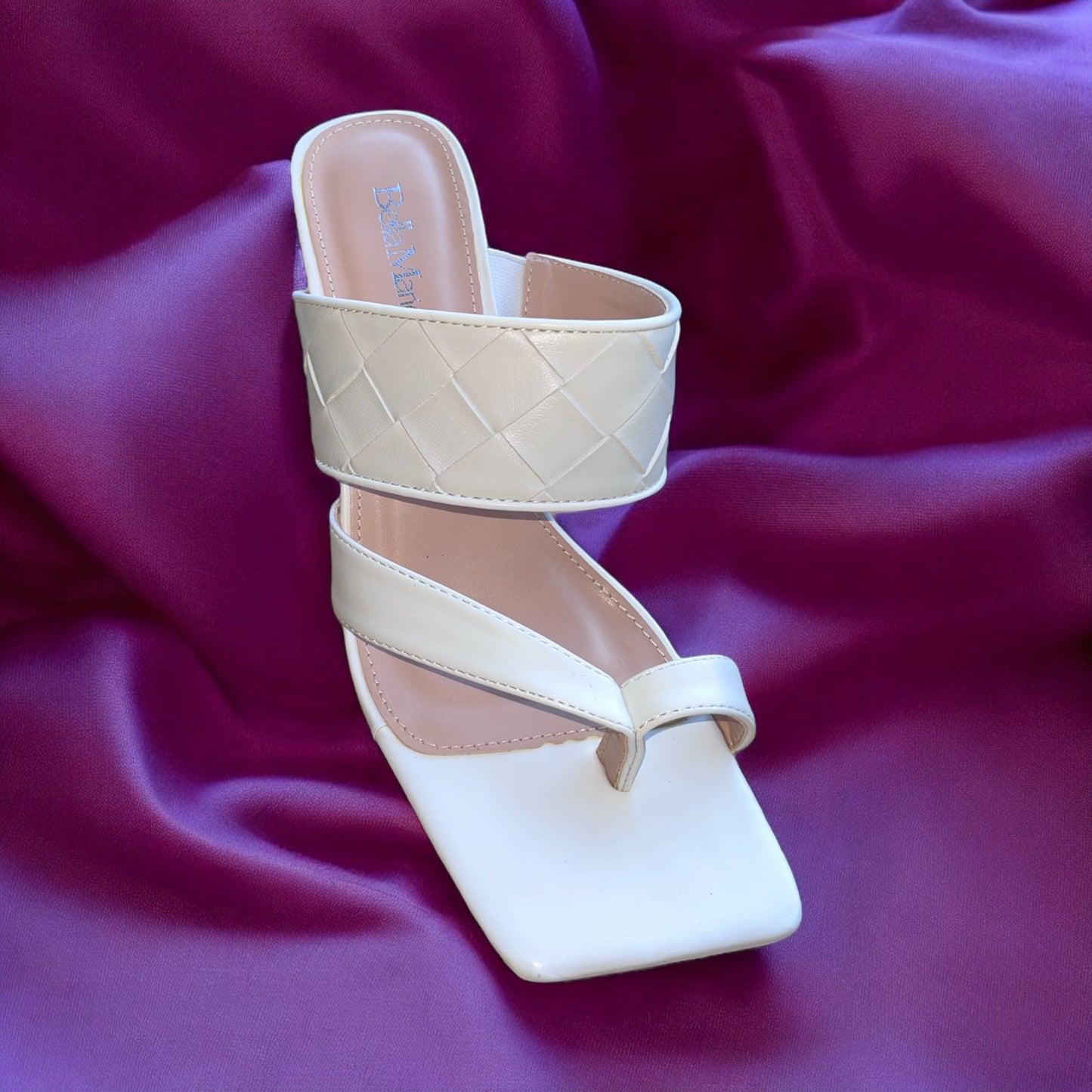 Kylee Thong Strap Mule Heels