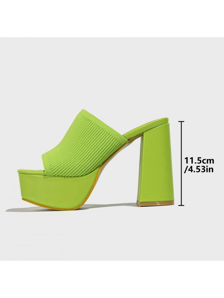 Mynty Block Heel - Lime