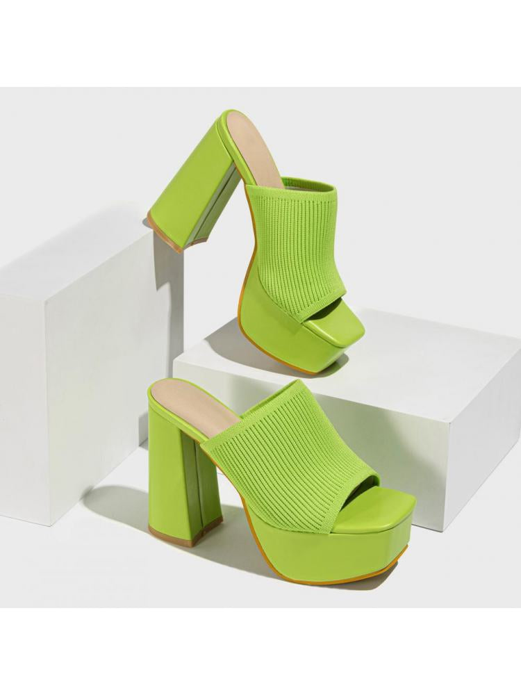 Mynty Block Heel - Lime