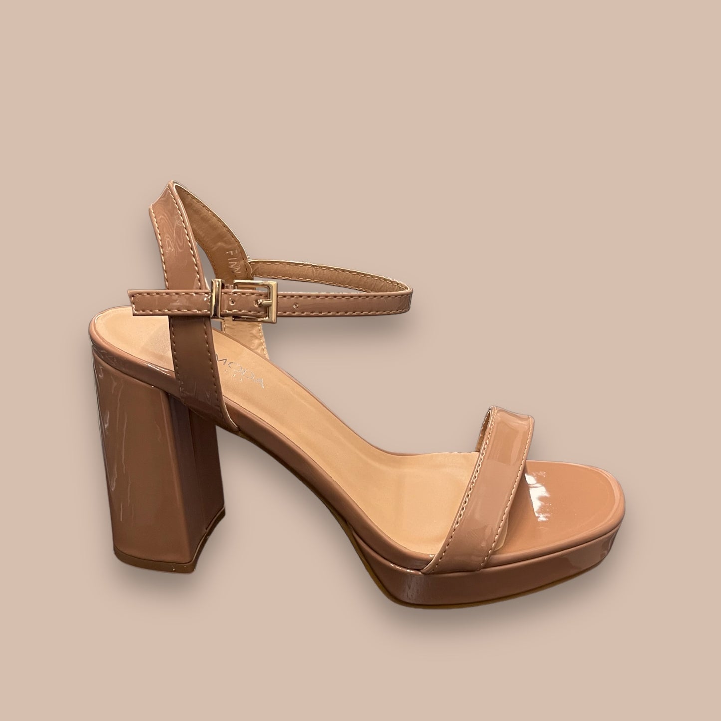 Stella Platform Heel - Wide Fit - Camel