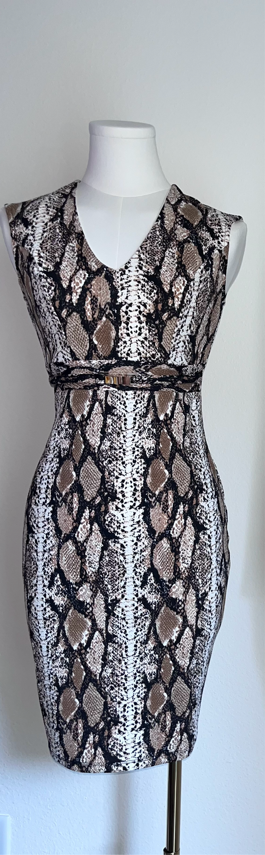 Devora Snake-Print Midi Dress