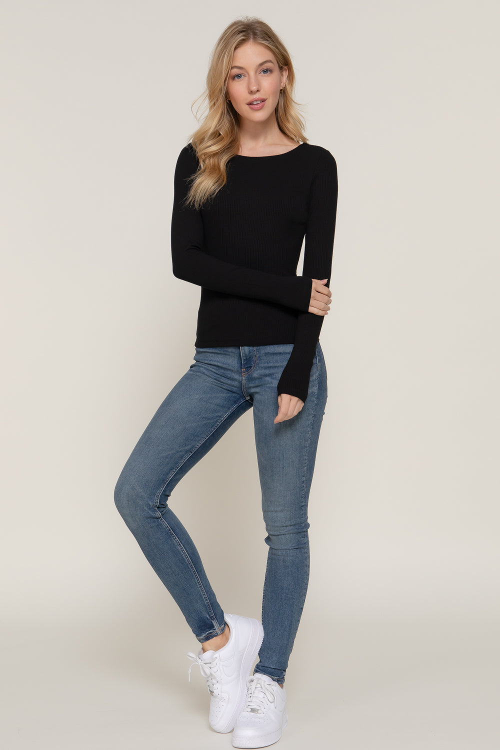 Maddie Double Layer Long Sleeve Tee