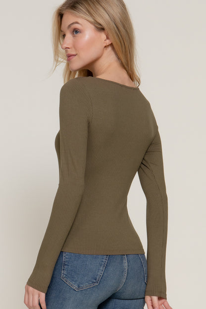 Maddie Double Layer Long Sleeve Tee