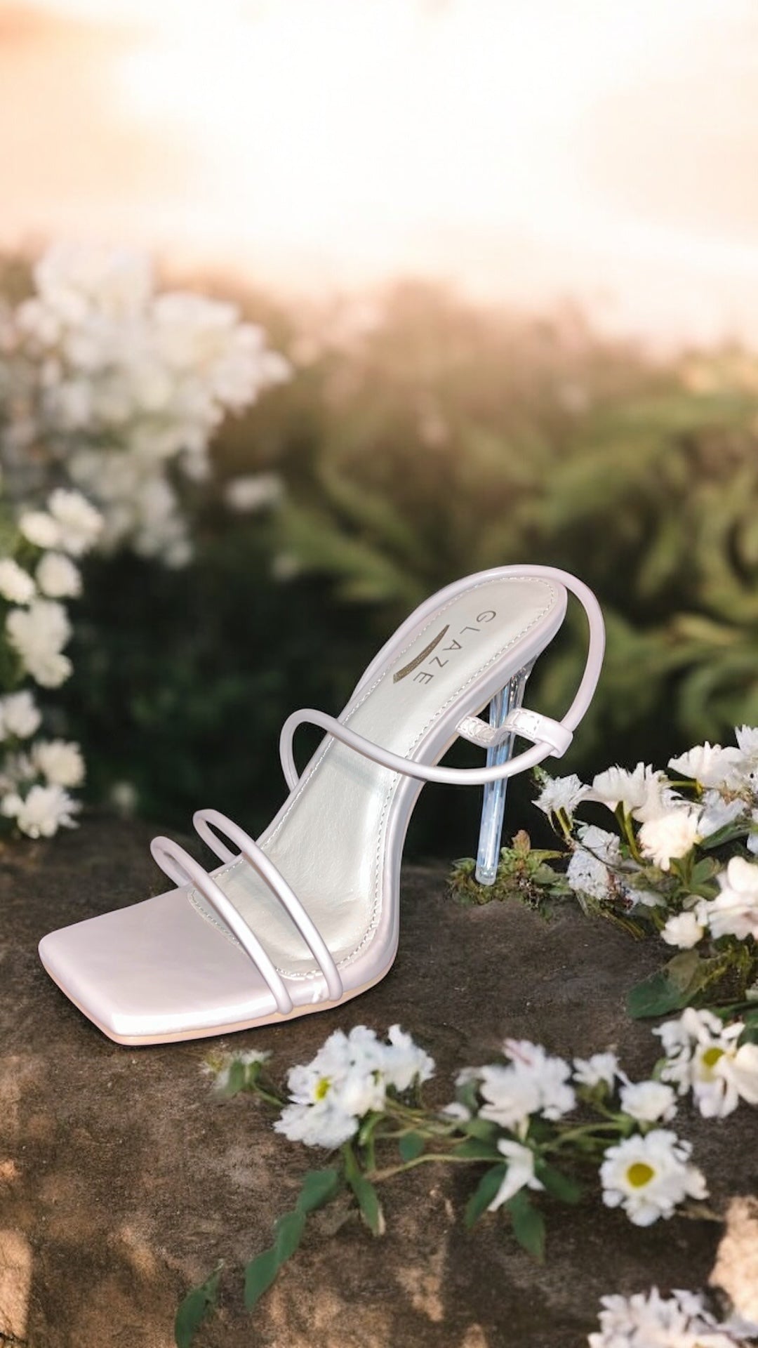 Millie Slip on Strap Heel - Nude