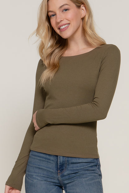 Maddie Double Layer Long Sleeve Tee